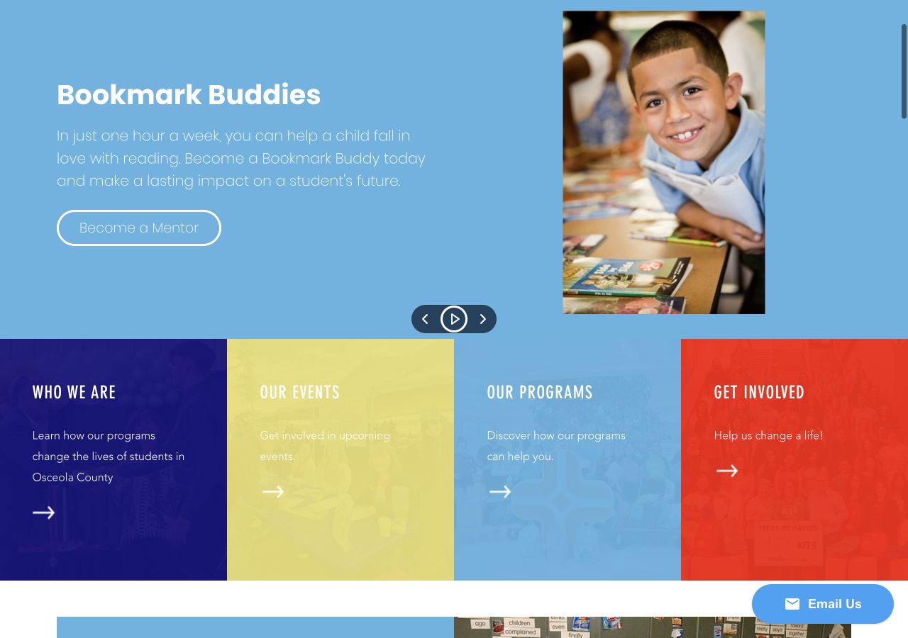 Education Foundation of Osceola County website preview