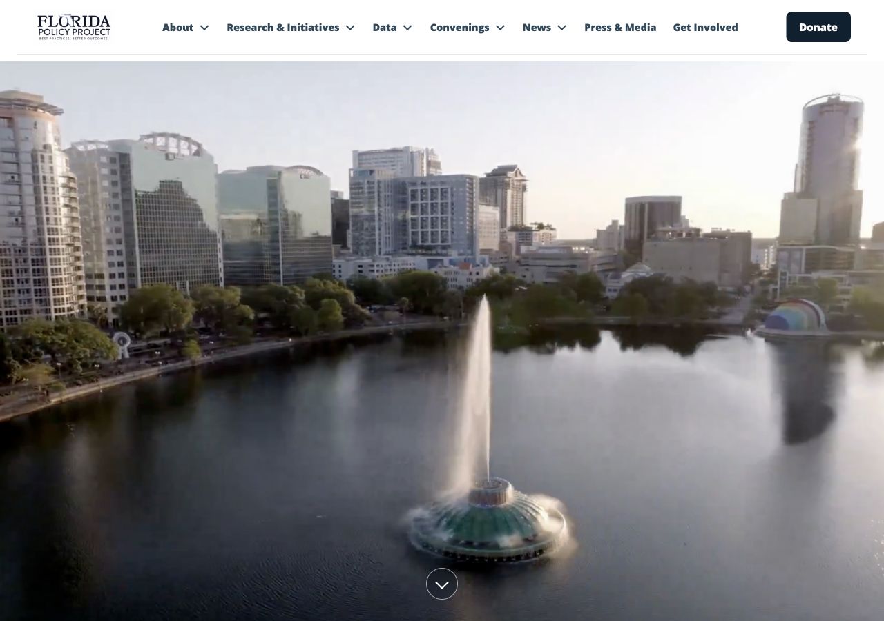 Florida Policy Project website as shown in a live browser capture.
