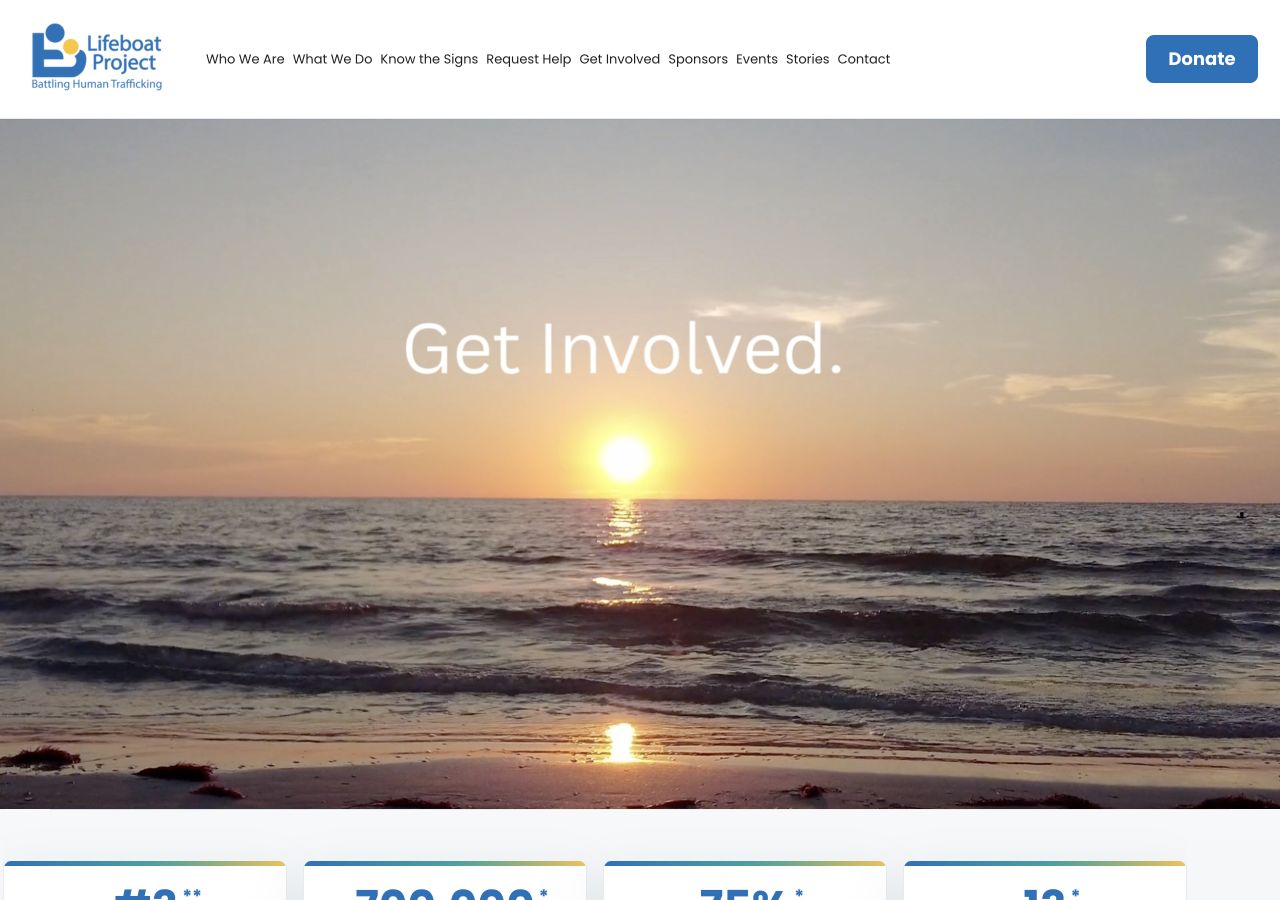 The Lifeboat Project website preview