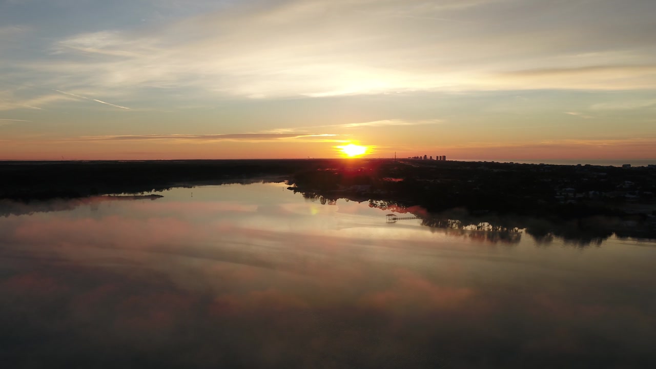 Sunset over Southwest Florida coastal waters